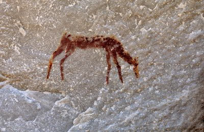 San rock painting, Cedarburg, Western Cape by Unknown